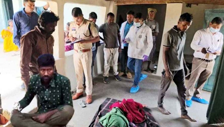 चरित्र पर संदेह के चलते पत्नी को बेरहमी से उतारा मौत के घाट, पुलिस ने कुछ ही घंटों के भीतर आरोपी पति राजूलाल को गिरफ्तार कर भेजा सलाखों के पीछे