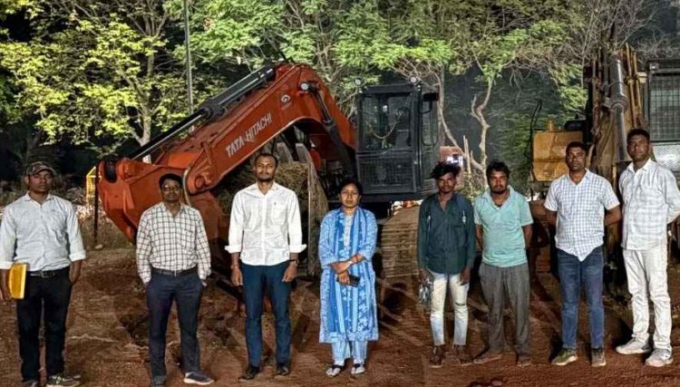 खौफ में खनन माफिया, अवैध रेत उत्खनन पर की गई कड़ी कार्रवाई, गरियाबंद खनिज विभाग की सुपर-फास्ट रेड, एक चैन माउंटेन मशीन और हाईवा जब्त