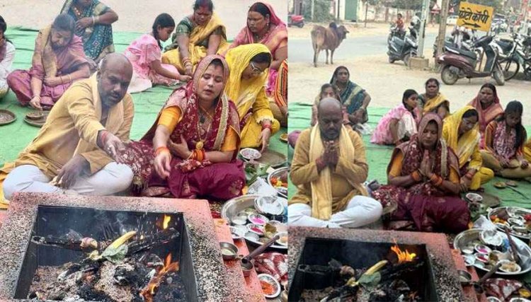 महाअष्टमी पर गरियाबंद में आस्था का सैलाब, मंदिरों में उमड़ी भीड़, मां महागौरी की पूजा में जुटे श्रद्धालु, हवन-पूजन से गूंजा शहर, चरम पर नवरात्रि का उल्लास