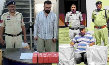 नकली गोल्ड फ्लैक बेचने का आरोपी रोशन चॉदवानी  गिरफ्तार, 474000 की नकली सिगरेट बरामद, इधर  महादेव पान मसाला सेंटर में रेड, जखीरा बरामद