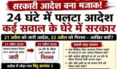 नेतागिरी करने वाले सरकारी कर्मचारी पर कार्रवाई का आदेश, विवाद के बाद 24 घंटे में बैकफुट पर आई सरकार, नामदेव- हटाए जाएं जीएडी के जिम्मेदार अधिकारी