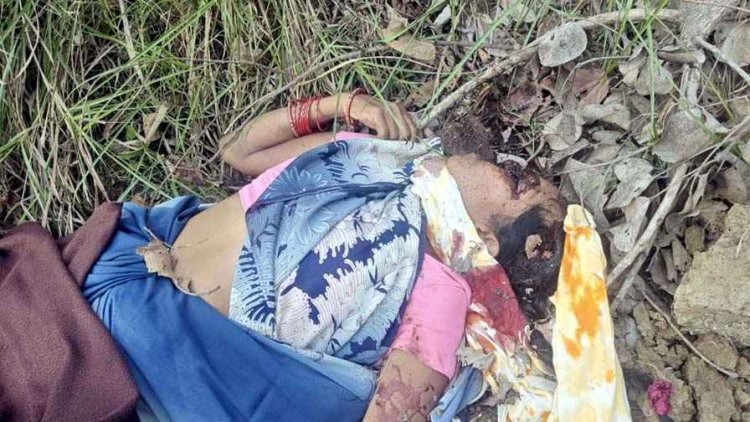 खेत के पास खून से लथपथ संदिग्ध हालत में महिला की लाश मिलने से इलाके में फैली सनसनी, हत्या या कुछ और?, जांच में जुटी मगरलोड पुलिस