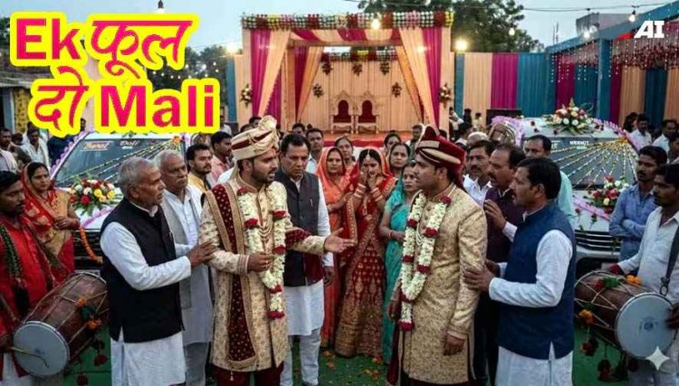 एक दुल्हन-दो दूल्हे, अपनी-अपनी बारात लेकर पहुंचे दो राजकुमार, मौके पर पहुंची पुलिस तो हुआ चौंकाने वाला खुलासा, दोनों दुल्हों को लौटाया वापस