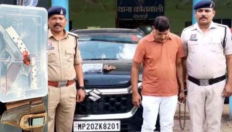 किराना व्यापारी से चोरी का चावल खरीदने का आरोप लगाकर पिस्टल की नोक पर 50 हजार रुपये वसूली, एक्स सर्विस मैन जितेंद्र को पुलिस ने किया गिरफ्तार