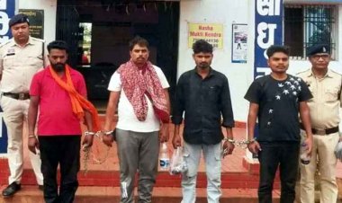 फिरौती के लिए फिल्मी स्टाइल में स्कॉर्पियो से युवक का अपहरण, पुलिस ने 12 घंटे के भीतर एमपी बार्डर से 4 किडनैपर को किया गिरफ्तार, युवक सुरक्षित बरामद