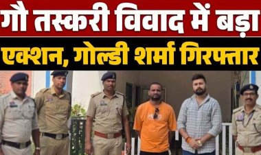 थाने के सामने किसान से मारपीट कर जातिगत गालियां और धमकी का वीडियो वायरल, सतनामी समाज की चेतावनी के बाद कथित गौ सेवक गोल्डी शर्मा गिरफ्तार