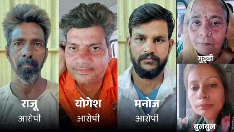नाबालिग से गैंगरेप, अगवा कर बेंगलुरु ले गए, बंधक बनाकर मकान मालकिन बेटे-भांजे से कराती रही रेप, दो महिलाओं समेत पांच आरोपी गिरफ्तार, एक फरार