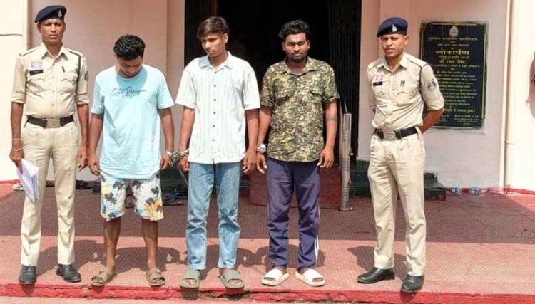 पुरानी रंजिश में धारदार चाकू से हमला, खमतराई पुलिस ने दोनों पक्षों के 3 आरोपियों को गिरफ्तार कर भेजा सलाखों के पीछे, एक्टिवा और हथियार जप्त
