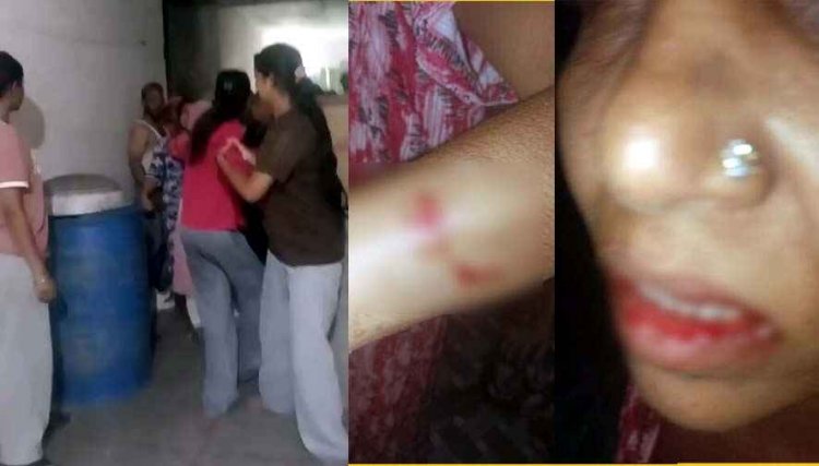 संतोषी नगर में मारपीट और तोड़फोड़, घर में घुसकर महिला को घसीट-घसीट कर बेरहमी से पिटाई, इलाके में तनाव का माहौल, पुलिस ने बढ़ाई निगरानी