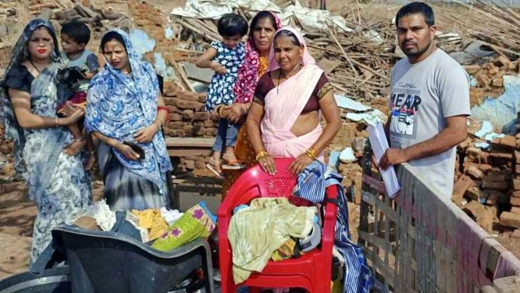 तर्री में 40 साल से काबिज पंच के घर पर चला बुलडोजर, पीड़ित परिवार का आरोप- बिना नोटिस की कार्रवाई, उच्चाधिकारियो से लगाई इंसाफ की गुहार