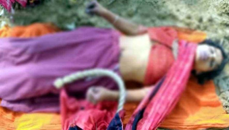नवविवाहिता का फांसी पर झूलता मिला शव, परिजनों ने कहा- मारकर लटकाया, शादी के बाद ससुराल पक्ष पर लगातार प्रताड़ित करने का आरोप