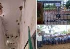 परिजनों और छात्रों ने स्कूल गेट पर जड़ा ताला, छप्पर के नीचे पढ़ने को मजबूर मासूम, शिक्षा व्यवस्था की बदहाली के खिलाफ फूटा गुस्सा, मिला आश्वासन