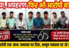 हत्या-अपहरण और गंभीर धाराएं, जमानत के बाद सभी लौटे घर, आधी रात गांव में पहुंच गई पुलिस!, चारों ओर घेराबंदी, एक-एक कर उठाए गए सभी 10 आरोपी
