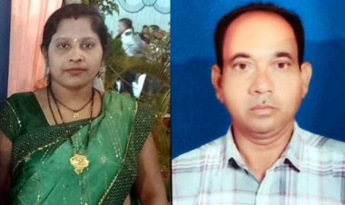 पति फंदे पर लटका मिला, पत्नी खून से लथपथ, बंद कमरे में डरे सहमे दो मासूम, मोहल्ले में दहशत, कमरे का मंजर देख दहल गए परिजन, हत्या के बाद आत्महत्या?