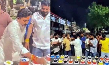 भाजपा युवा मोर्चा नेता का कलेक्ट्रेट मार्ग पर बर्थडे सेलिब्रेशन, रोका ट्रैफिक, केक कटिंग और आतिशबाजी का वीडियो वायरल, भड़का जनता का गुस्सा