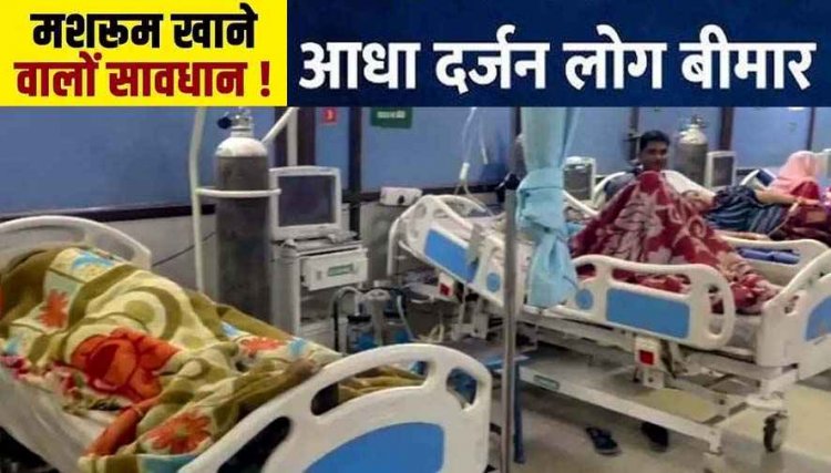 देशी मशरूम खाने से फूड पॉइजनिंग, उल्टी, दस्त और पेट दर्द की शिकायत, एक ही परिवार के आधा दर्जन लोग बीमार, मचा हड़कंप, इलाज जारी
