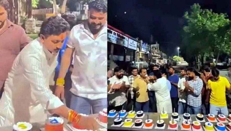 भाजपा युवा मोर्चा नेता का कलेक्ट्रेट मार्ग पर बर्थडे सेलिब्रेशन, रोका ट्रैफिक, केक कटिंग और आतिशबाजी का वीडियो वायरल, भड़का जनता का गुस्सा