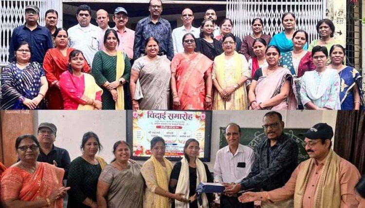 सेवानिवृत शिक्षकों के बिदाई समारोह का आयोजन, पी एल वाय हिन्दू शा प्रा. एवं उच्चतर माध्यमिक शाला बैरन बाजार में हुआ सम्पन्न