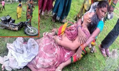 कबीरधाम में दर्दनाक हादसा, कार ने मोपेड को मारी जोरदार टक्कर, मची अफरा तफरी, एक महिला की दर्दनाक मौत, चालक वाहन छोड़कर फरार