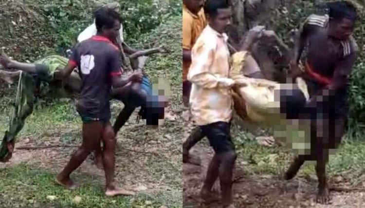तालाब में डूबने से दंपति की मौत, एक महिला की ग्रामीणों ने बचाई जान, गांव में पसरा मातम, सरकारी वाहन नहीं मिलने से प्राइवेट गाड़ी से अस्पताल पहुंचाए शव