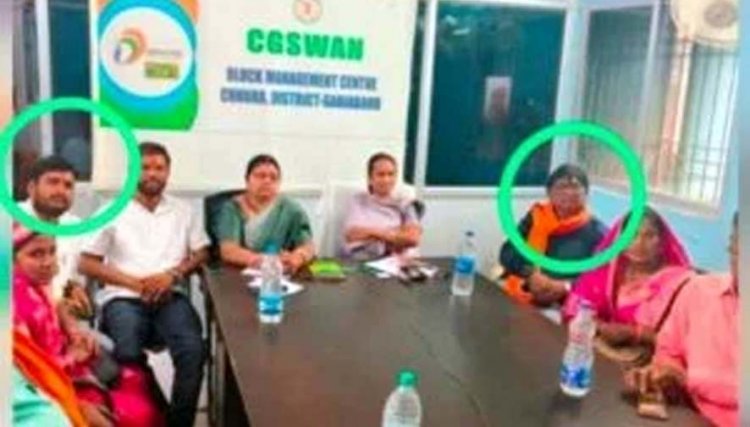 जनपद की बैठक पर उठे गंभीर सवाल: निर्वाचित महिला सदस्यों के साथ पति बैठे नजर आए, तस्वीर आई सामने, सवालों के घेरे में शासकीय कर्मचारी के पति!
