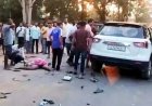 मातम में बदली त्योहार की खुशियां, अज्ञात भारी वाहन की चपेट में आकर दुर्गा की प्रतिमा विसर्जन लौट रहे स्कूटी सवार चाचा-भतीजे की मौत, ड्राइवर फरार