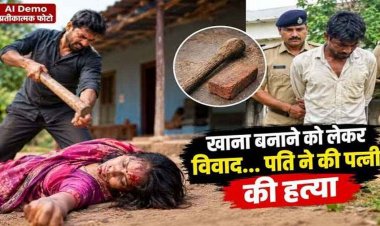 गरियाबंद में खाना बनाने को लेकर हुए विवाद के बाद खुनी वारदात, पति ने पत्नी को उतारा मौत के घाट, ईंट से सिर और चेहरे पर वार, हिरासत में आरोपी विश्राम