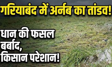 मौसम की एक करवट ने उजाड़ दी अन्नदाताओं की उम्मीदें, कटाई से पहले खेतों में धान की पकी फसलें पानी में डूबी, महीनों की मेहनत पर मंडराने लगा खतरा