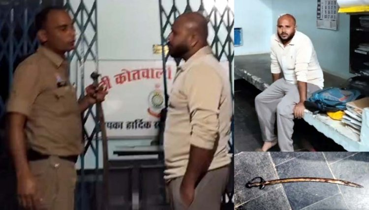 दुर्गा पंडाल के पास तलवार लहराने की सूचना, डायल 112 की कार्रवाई की खबर!