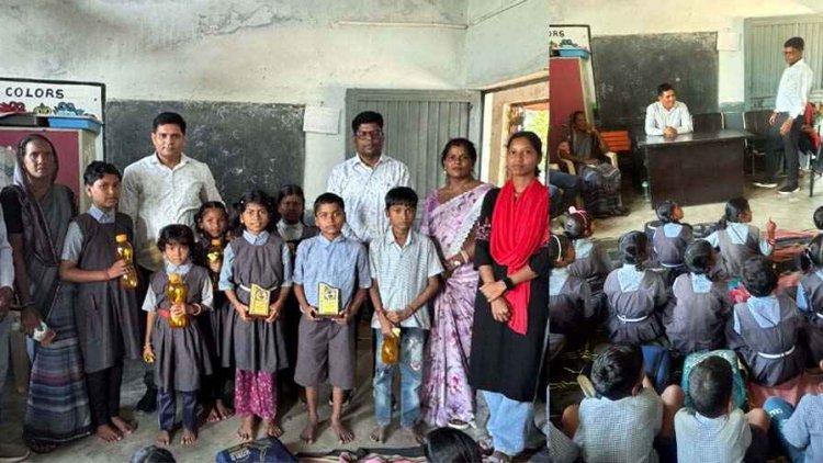 स्कूल में बच्चों से सभापति का सवाल-जवाब, नूतनसिंह- स्थानीय भाषा के साथ अंग्रेजी शिक्षा जरुरी, दो कमरों में पांचवीं तक कक्षाएं संचालित फिर बच्चों के सपने शहरी बच्चों से कम नहीं